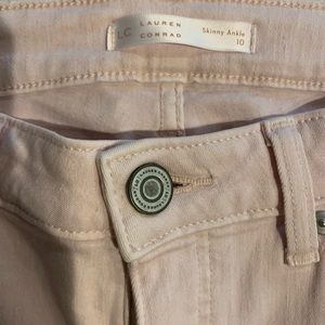 Brand New Lauren Conrad light pink Skinny jeans